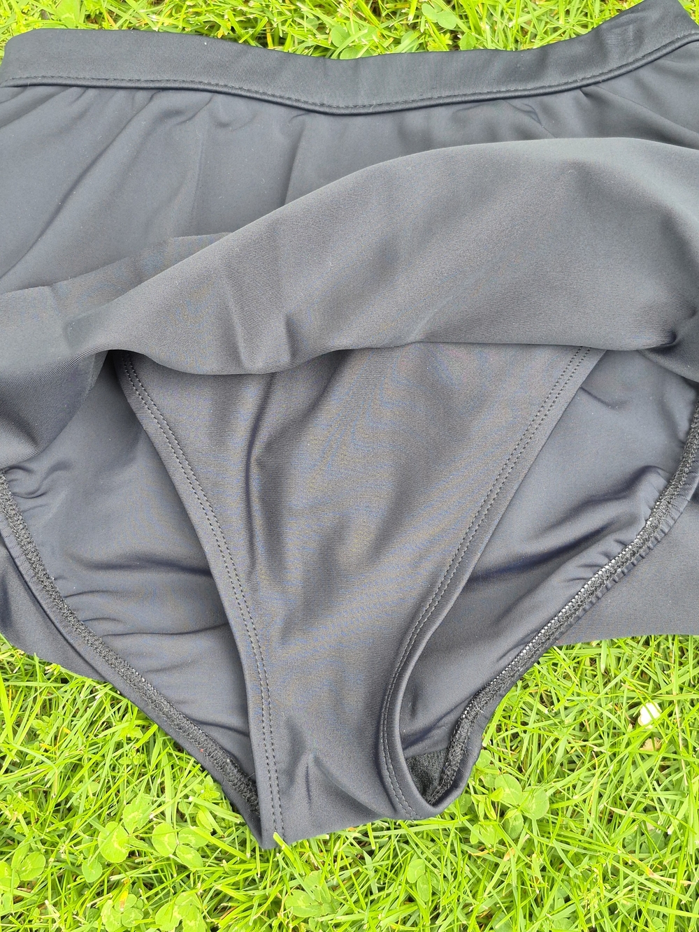 VINTAGE Anne Cole Black Swim Skirt 10 - Picture 7 of 14